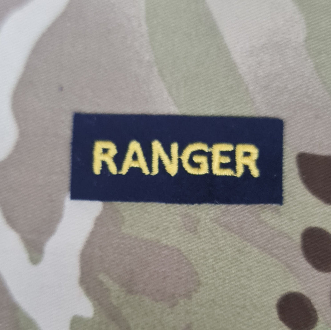 British Army Ranger Qualification No2 Dress Badge (Navy / Yellow)