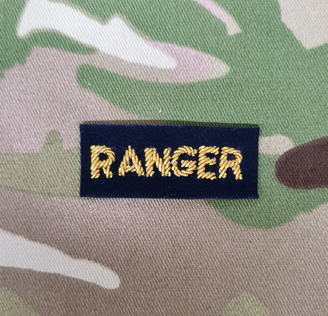 Ranger Regiment Tab Bullion Wire No1 Dress