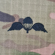 Load image into Gallery viewer, Belgium / Belgique - USA (OCP, Regulation Size) Ripstop multicam fabric embroidered Parachutist wing jump patch / badge