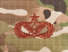 Load image into Gallery viewer, Civil Engineer - US (OCP, Regulation Size) Ripstop multicam fabric embroidered Parachutist wing jump patch / badge