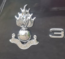 Load image into Gallery viewer, Royal Engineer / Unique / Flaming Grenade - Chrome ABS 3D automobile / car / Truck / Decal / logo