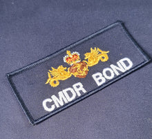 Load image into Gallery viewer, Surface Fleet - Royal Navy Logo - Name Tape - RIG22 Style