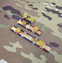 Load image into Gallery viewer, Custom Made Medal Ribbon Bar with Clutch & Pin Fixings / Removable