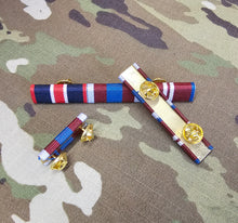 Load image into Gallery viewer, Custom Made Medal Ribbon Bar with Clutch & Pin Fixings / Removable