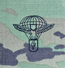Load image into Gallery viewer, Slovakia / Slovakian - US OCP Ripstop multicam fabric embroidered Parachutist wing jump patch / badge