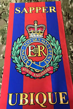 Load image into Gallery viewer, Fully Printed Regimental Towel - Royal Engineers / Ubique / Sapper / RE (V3)
