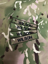 Load image into Gallery viewer, X2 Modern Style Name Tag Chest Identification Badge (Olive / MTP)