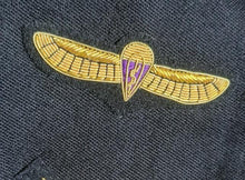 Load image into Gallery viewer, MSU (Medical Support Unit) Parachutist Jump qualification / Wings bullion gold on black Mess Dress
