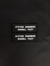 Load image into Gallery viewer, x2 Police Style Black Name Badges / Patch (MSC / Constable / Inspector / met police / city of london / Special)