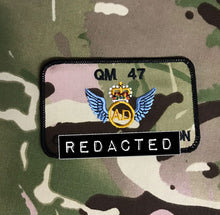 Load image into Gallery viewer, Bespoke Pilot / Crew Team Name Badge Royal Logistic Corps RLC Air Dispatch AD Wings