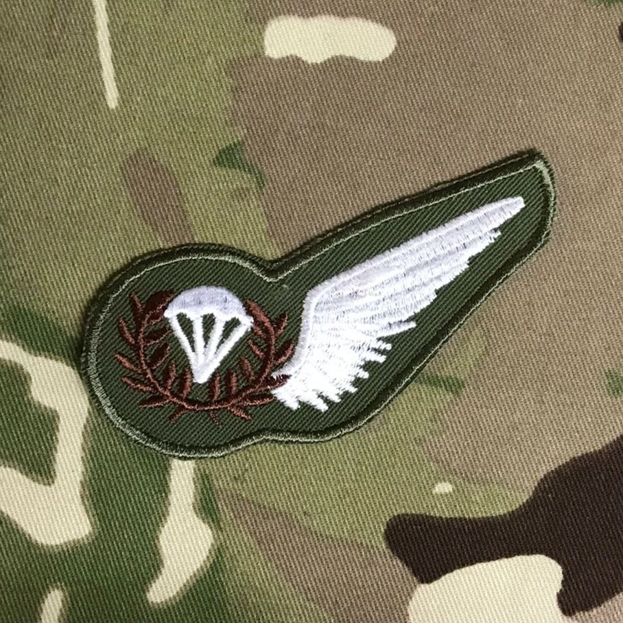 Parachute Jump Instructor (PJI) Brevet Subdued Badge (olive / mtp colour)