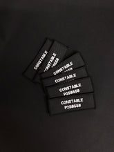 Load image into Gallery viewer, x2 Police Style Black Name Badges / Patch (MSC / Constable / Inspector / met police / city of london / Special)