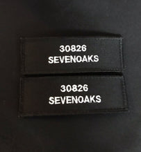 Load image into Gallery viewer, x2 Police Style Black Name Badges / Patch (MSC / Constable / Inspector / met police / city of london / Special)