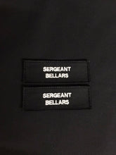 Load image into Gallery viewer, x2 Police Style Black Name Badges / Patch (MSC / Constable / Inspector / met police / city of london / Special)