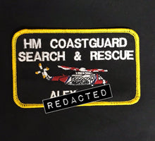 Load image into Gallery viewer, Bespoke Pilot / Crew Team Name Badge - HM Coastguard Search &amp; Rescue (Sikorsky)

