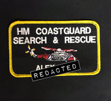Load image into Gallery viewer, Bespoke Pilot / Crew Team Name Badge - HM Coastguard Search & Rescue (Sikorsky)