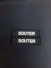 Load image into Gallery viewer, x2 Name Badge / Name Tape  130mm x 25mm (Choose Colour) (PCS Style)
