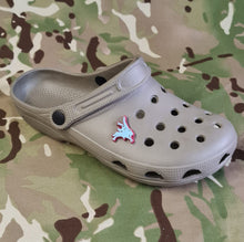 Load image into Gallery viewer, NEW Adult - Camo / Tan PVC Clog - Add logo / chrams to customise - Outdoor / shower / camping footwear shoes -Sizes 6-11