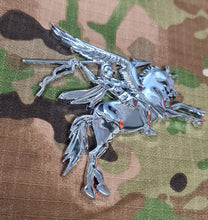 Load image into Gallery viewer, British Airborne Forces Symbol / Pegasus & Bellerophon - Chrome ABS 3D automobile / car / Truck / Decal / logo