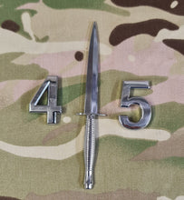 Load image into Gallery viewer, Commando Dagger / Fairburn Sykes - Chrome ABS 3D automobile / car / Truck / Decal / logo ( Squadron / Regiment / 29/ 49 /59 /43/42/40/45)