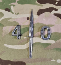 Load image into Gallery viewer, Commando Dagger / Fairburn Sykes - Chrome ABS 3D automobile / car / Truck / Decal / logo ( Squadron / Regiment / 29/ 49 /59 /43/42/40/45)