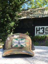 Load image into Gallery viewer, Subdued Parachute regiment - union jack / flag patch stitched cap Hat Flexfit yupoong multicam Camouflage classic trucker style snapback
