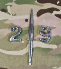 Load image into Gallery viewer, Commando Dagger / Fairburn Sykes - Chrome ABS 3D automobile / car / Truck / Decal / logo ( Squadron / Regiment / 29/ 49 /59 /43/42/40/45)