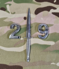 Load image into Gallery viewer, Commando Dagger / Fairburn Sykes - Chrome ABS 3D automobile / car / Truck / Decal / logo ( Squadron / Regiment / 29/ 49 /59 /43/42/40/45)