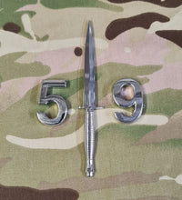 Load image into Gallery viewer, Commando Dagger / Fairburn Sykes - Chrome ABS 3D automobile / car / Truck / Decal / logo ( Squadron / Regiment / 29/ 49 /59 /43/42/40/45)