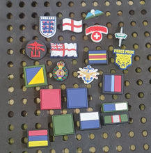 Load image into Gallery viewer, Croc / clog / water shoe - novelty charm / gem / jibbitz logo customise your tactical military footwear here - DZ / TRF / PARA