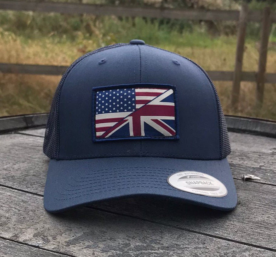 Colour Flag patch UK US stitched cap Hat Flexfit yupoong multicam Camouflage classic trucker style snapback flag