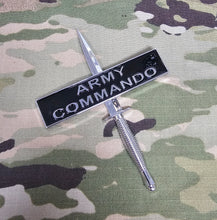 Load image into Gallery viewer, Army Commando Dagger / Fairburn Sykes - Chrome ABS 3D automobile / car / Truck / Decal / logo fcf fcrm