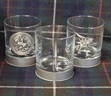 Load image into Gallery viewer, Pegasus / Bellerophon / airborne forces - Metal 2D Logo / Motif Tumbler Whiskey Tumbler Glass 330ml old fashioned style