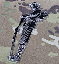 Load image into Gallery viewer, 3D WW1 Tommy Chrome ABS 3D automobile / car / Truck / Decal / logo Remembrance armistice veteran lest we forget hm forces