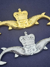 Load image into Gallery viewer, Submariner Dolphins - Chrome ABS 3D automobile / car / Truck / Decal / logo HM Submarine Service