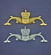 Load image into Gallery viewer, Submariner Dolphins - Chrome ABS 3D automobile / car / Truck / Decal / logo HM Submarine Service
