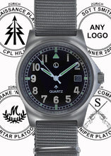 Load image into Gallery viewer, MWC G10 LM Stainless Steel Military Watch on a Grey NATO Strap (Fully Personalisation Available)