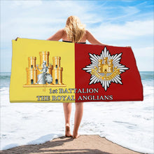 Load image into Gallery viewer, Fully Printed Royal Anglian Towel (choose your battalion)
