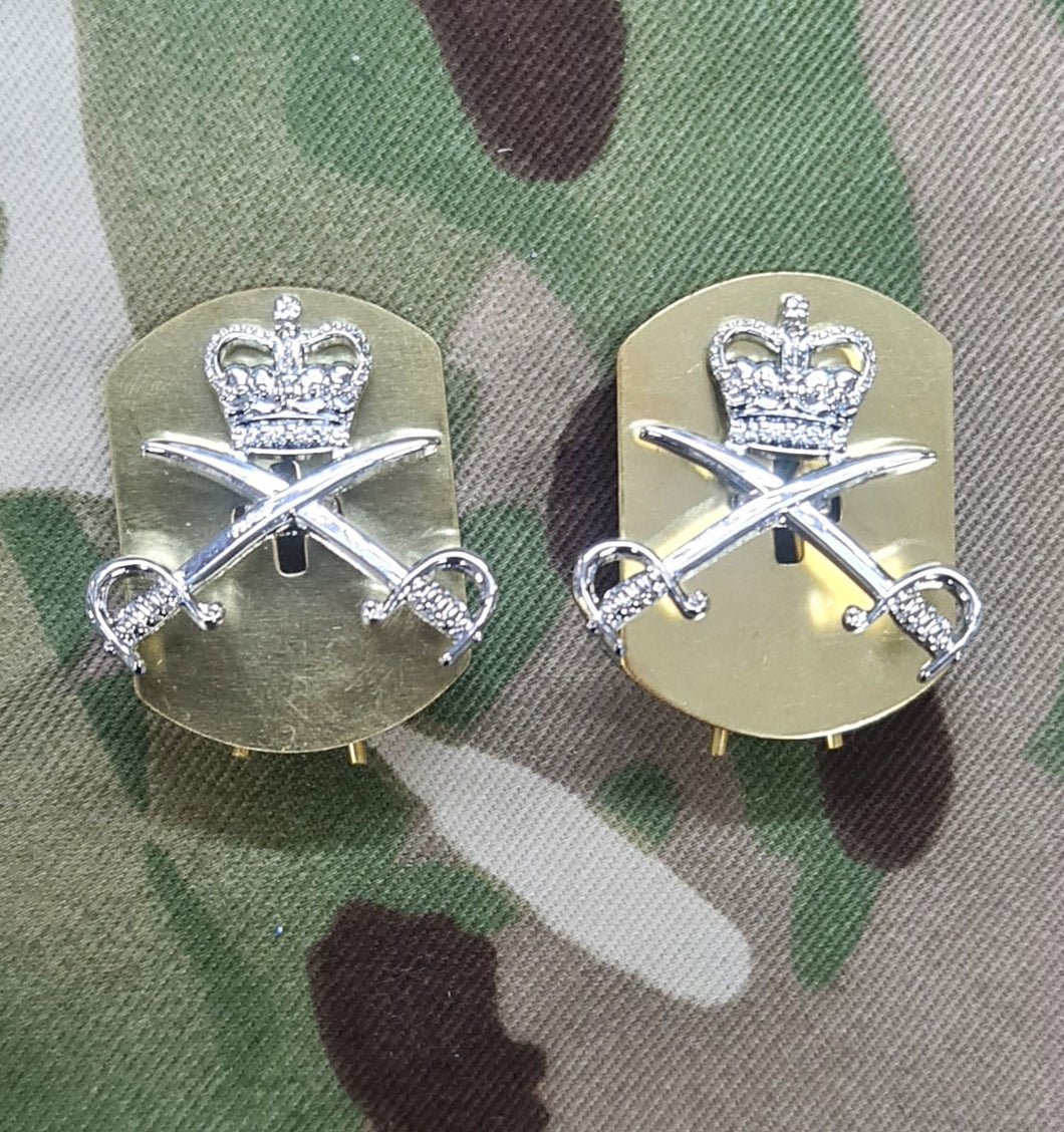 Royal Army Physical Training Corps RAPTC OR Collar Badges
