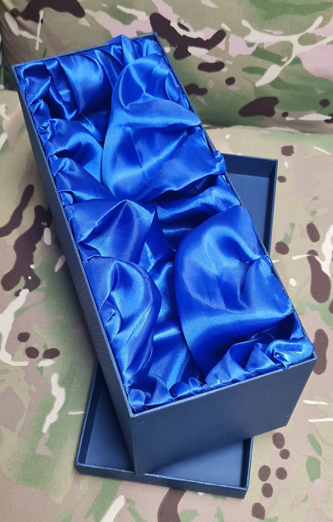 Classic Blue Gift Box With a Blue Satin Lining 35X14X14CM