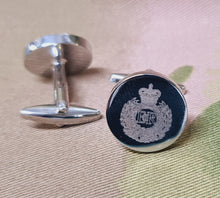 Load image into Gallery viewer, Engraved Regimental, Cuff Links (Round) - tell us your design