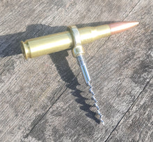 Load image into Gallery viewer, Engraved / Personalised .50 Cal Machine Gun Bullet Cork Screw Bottle Opener

