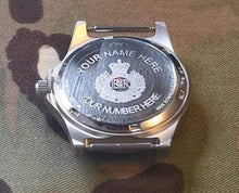 Load image into Gallery viewer, MWC 24 Jewel 300m Water Resistant 24 Jewel Automatic Military Specification Divers Watch with Sapphire Crystal on Black NATO Strap