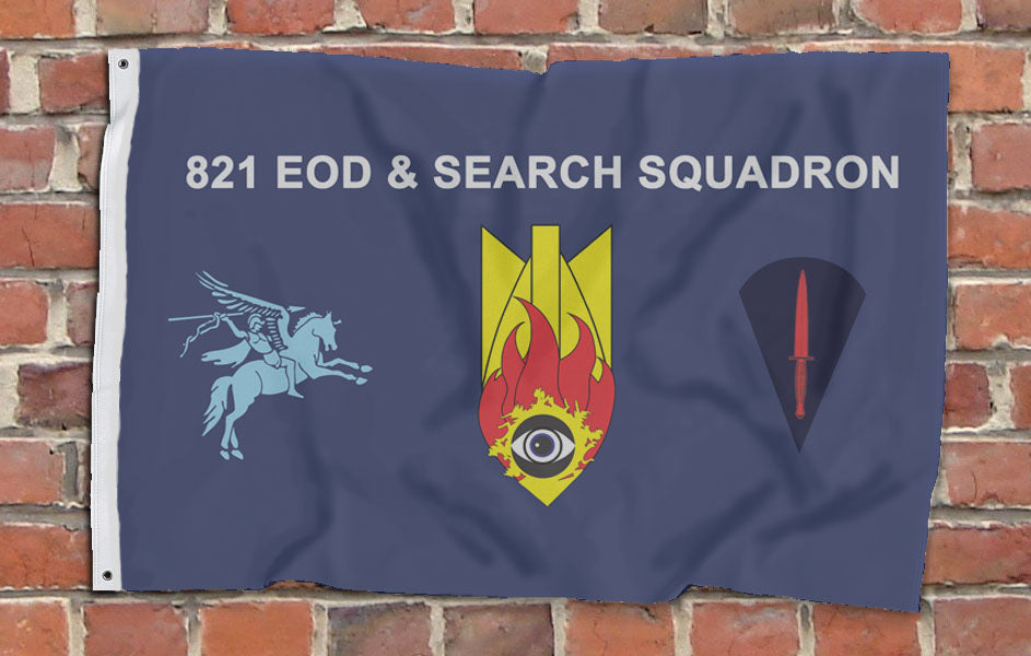 821 Squadron EOD & Search (RLC / RE) - Fully Printed Flag