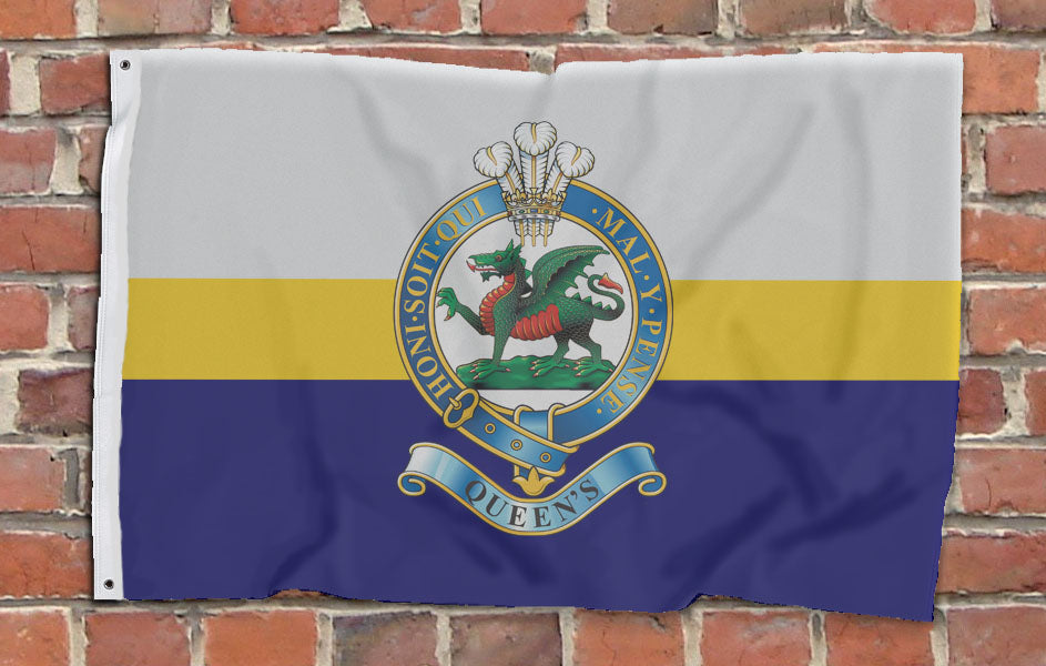 The Queens Regiment - Fully Printed Flag