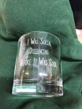 Load image into Gallery viewer, Engraved Socially Distancing Tumbler Whiskey Tumbler Glass 330ml