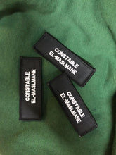 Load image into Gallery viewer, x2 Police Style Black Name Badges / Patch (MSC / Constable / Inspector / met police / city of london / Special)