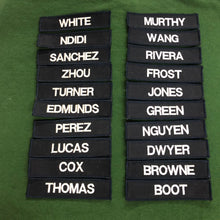 Load image into Gallery viewer, x2 Name Badge / Name Tape  130mm x 25mm (Choose Colour) (PCS Style)
