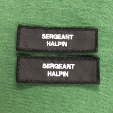 Load image into Gallery viewer, x2 Police Style Black Name Badges / Patch (MSC / Constable / Inspector / met police / city of london / Special)
