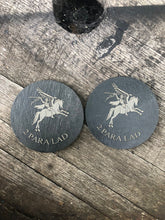 Load image into Gallery viewer, Unit Personalised Engraved Slate Coasters - Mess Dinner Logo Coasters
